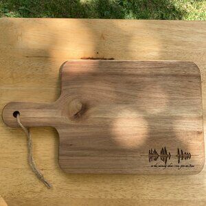 In The Morning When I Rise, Give Me Jesus Soundwave Cutting Board